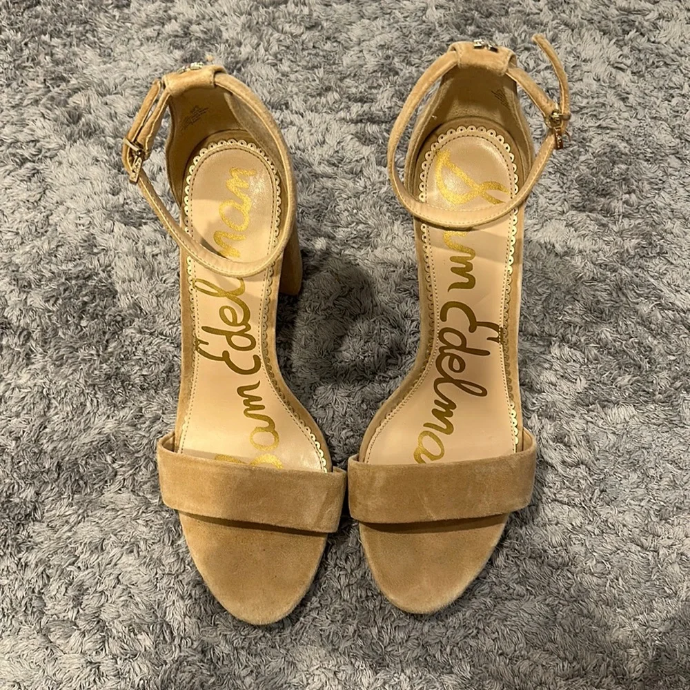 Sam Edelman tan suede heels - Picture 1 of 3